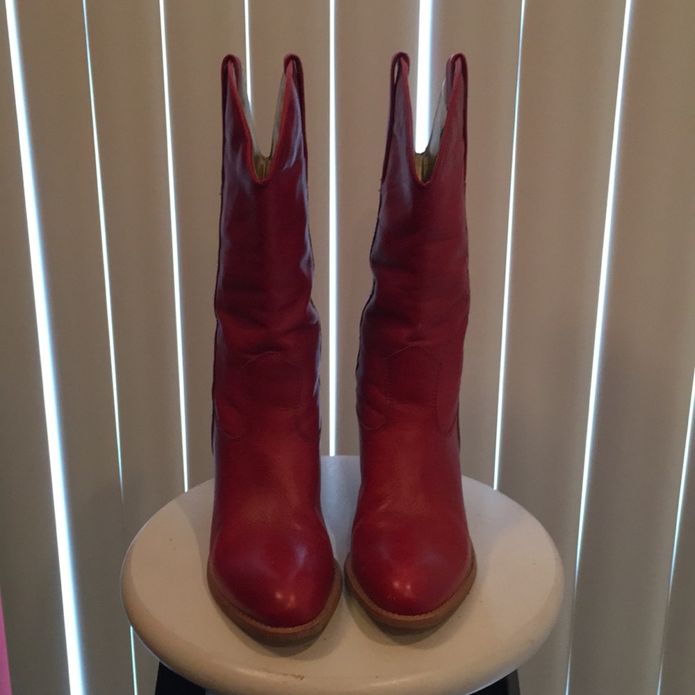 Jessica Simpson Red Boots size 6